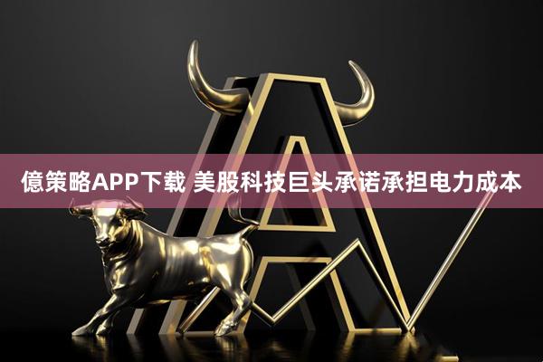 億策略APP下载 美股科技巨头承诺承担电力成本