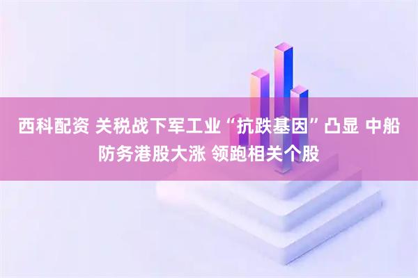西科配资 关税战下军工业“抗跌基因”凸显 中船防务港股大涨 领跑相关个股