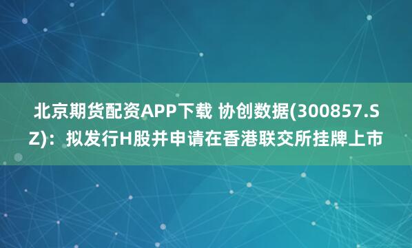 北京期货配资APP下载 协创数据(300857.SZ)：拟发行H股并申请在香港联交所挂牌上市